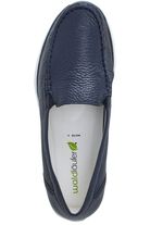 Waldl&auml;ufer loafer i narvat hjortnappal&auml;der M&Ouml;RKBL&Aring;