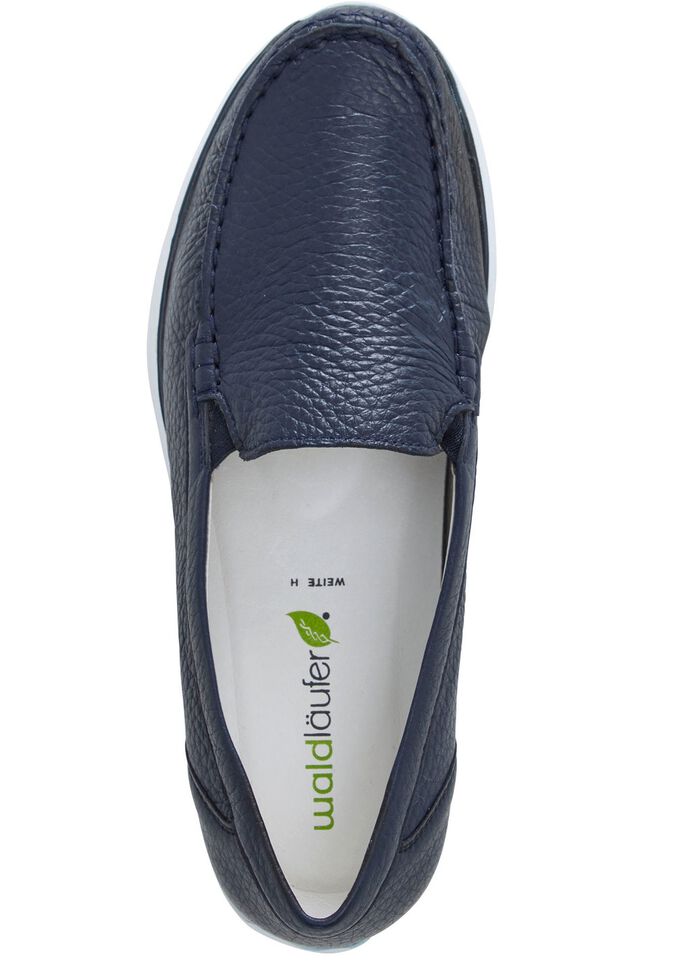 Waldl&auml;ufer loafer i narvat hjortnappal&auml;der M&Ouml;RKBL&Aring;