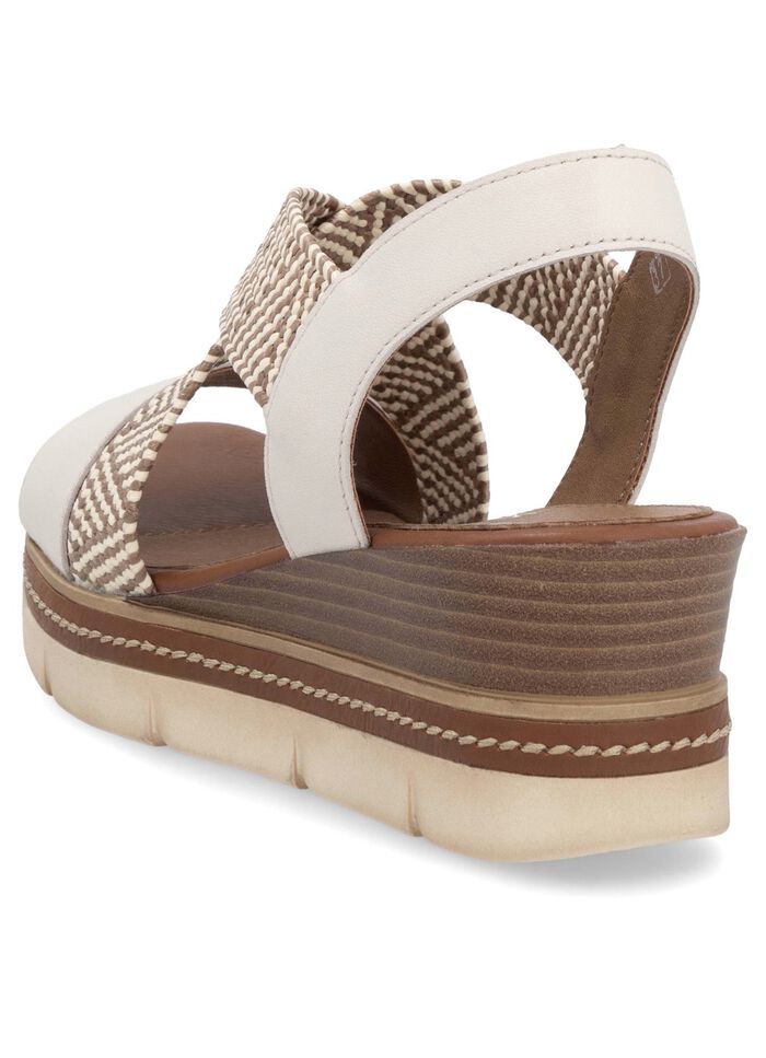 Remonte sandal med fl&auml;tade detaljer LJUSBEIGE-SAND
