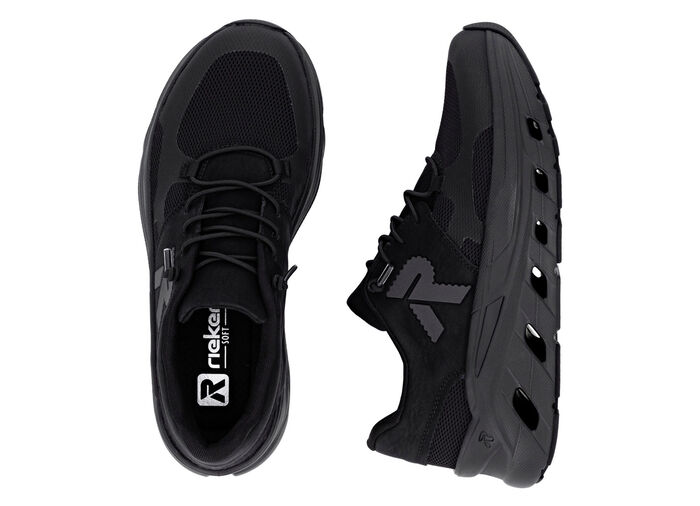Rieker, sportiga damsneakers, vidd G, med uttagbar fotbädd, 
