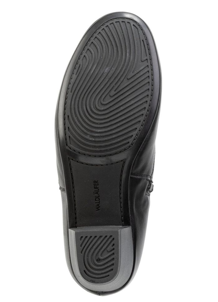 Waldl&auml;ufer, bekv&auml;ma damst&ouml;vlar, vidd K, med uttagbar fotb&auml;dd SVART