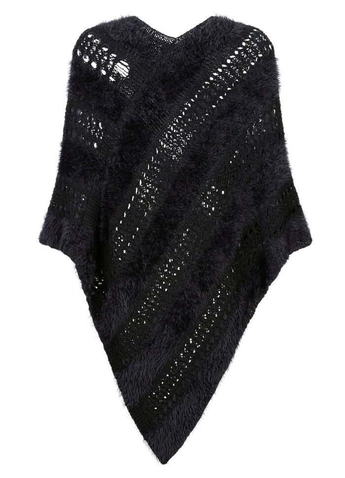 Poncho i garnmix 