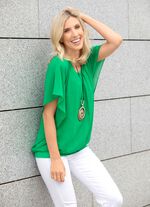 Ponchotunika med integrerad topp GRÖNT