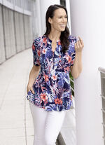 Skjorttunika med st&aring;krage 