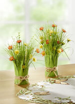 Vårbukett i naturliga färger GRÖN-ORANGE-GUL