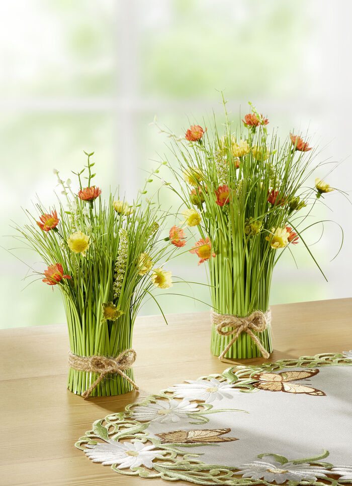 Vårbukett i naturliga färger GRÖN-ORANGE-GUL