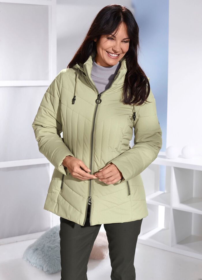 Jacka med avtagbar huva 