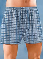 Fyrpack boxershorts med &ouml;ppning, f&auml;rgglada rutm&ouml;nster 