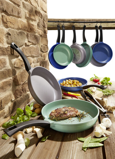 "GSW" pannset "Rainbow" tillverkat av högkvalitativ gjuten aluminium 