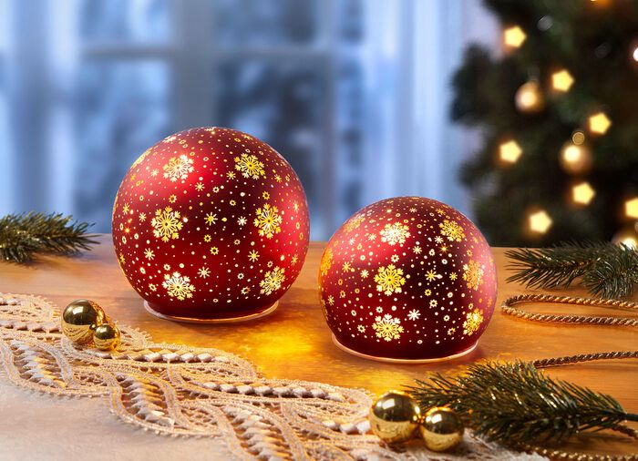 Upplysta bollar, set om 2 R&Ouml;D