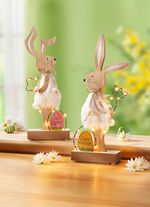 Upplysta tr&auml;kaniner, set om 2 