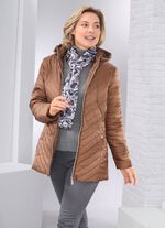 Jacka med avtagbar huva 