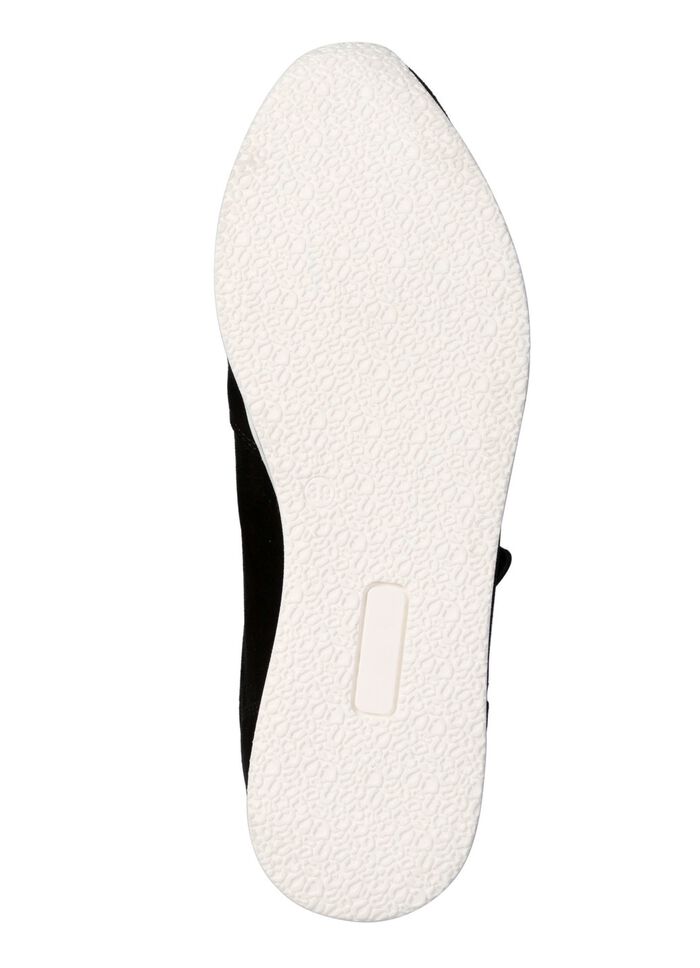 ELENA EDEN, bekv&auml;ma damsneakers, vidd G, med uttagbar fotb&auml;dd SVART