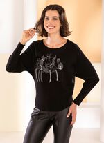 Pullover i mjuk, finstickad 