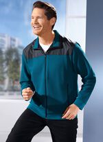 Sweatjacka med sidfickor 