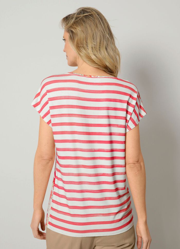 Skjorta med en f&auml;rgglad blandning av m&ouml;nster 