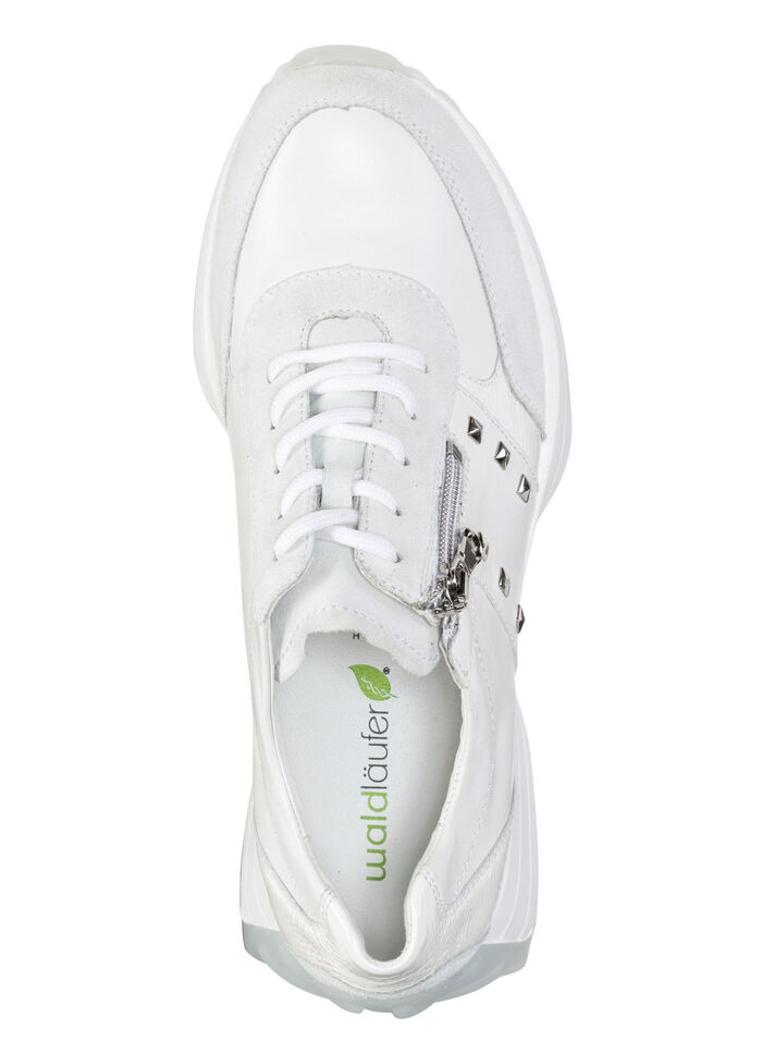 Waldläufer sneakers med nitar VIT-ISGRÅ