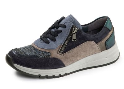 Waldl&auml;ufer, bekv&auml;ma damsneakers, bredd H, med uttagbar fotb&auml;dd 