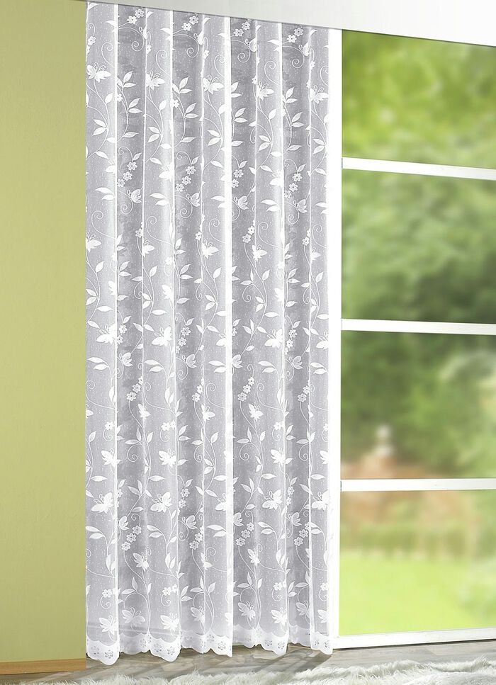 F&ouml;rvara med blomstergirlang VIT