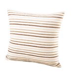 Kuddfodral i randig design BEIGE