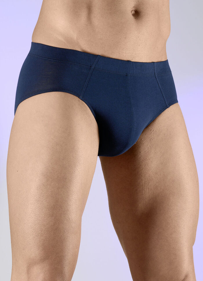 Schiesser, tre-pack trosor med resår i midjan MARINE