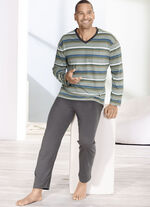 V-ringad pyjamas med öppna manschetter 