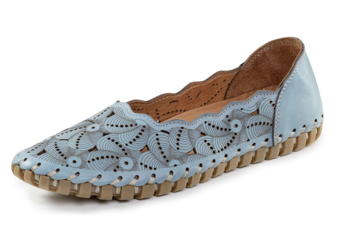 ELENA EDEN ballerina med intressant prägling JEANS