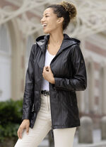 L&auml;derjacka med 2-v&auml;gs dragkedja 