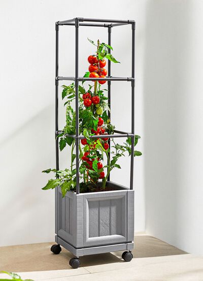 XXL planteringstorn med hjul 