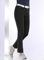 Jeans med vackra broderier 