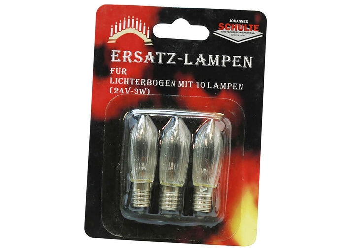 Ersättningslampor, set om 3 