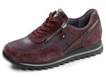 Waldläufer, bekväma damsneakers, bredd H, med uttagbar fotbädd BORDEAUX