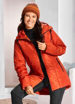 L&aring;ng jacka med v&auml;ndbart regnskydd 