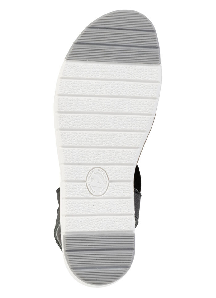 ELENA EDEN sandal med praktiska elastiska bandage SCHWARZ