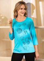 Skjorta med effektfullt tryck i 3 f&auml;rger 