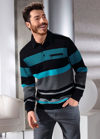 Polotr&ouml;ja med kort knappsl&aring; 