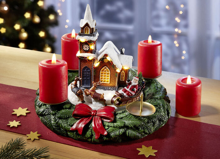 Adevent krans speldosa 