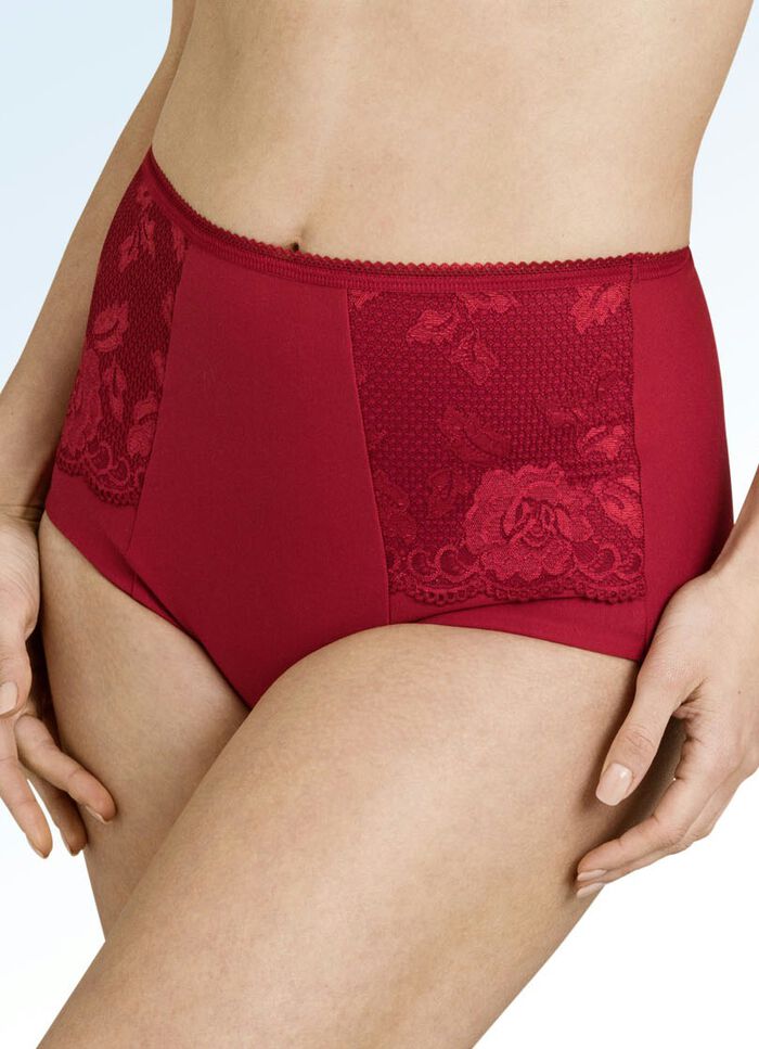 Miss Mary gördel med elastisk spets RÖD