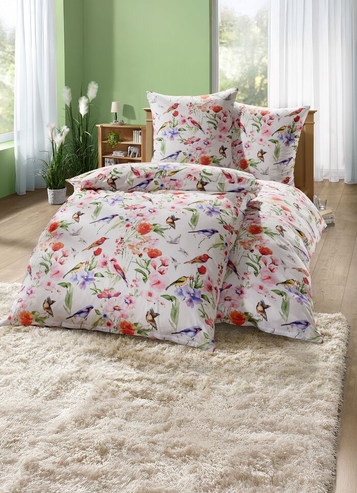 Dr&ouml;mmande S&auml;ngkl&auml;der "F&aring;glar & Blommor" 