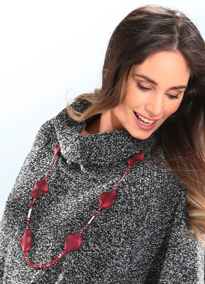 Sammetsr&ouml;tt halsband med karbinhake 