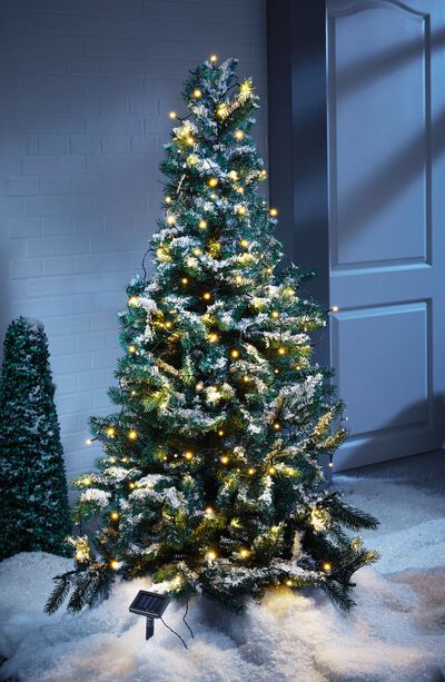 Solar fairy lights, 200LEDs, kallvitt 