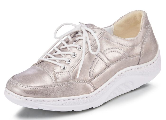 Waldl&auml;ufer, bekv&auml;ma damskor med sn&ouml;rning, bredd H, sula med rullfunktion 