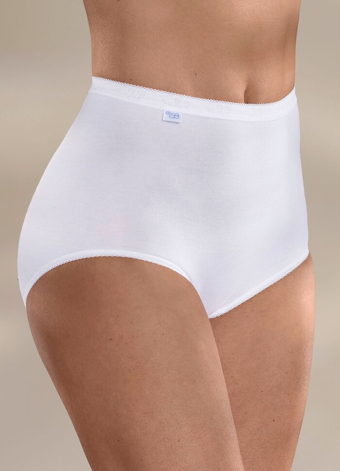 Sloggi tre-pack maxitrosor med elastiska muddar 