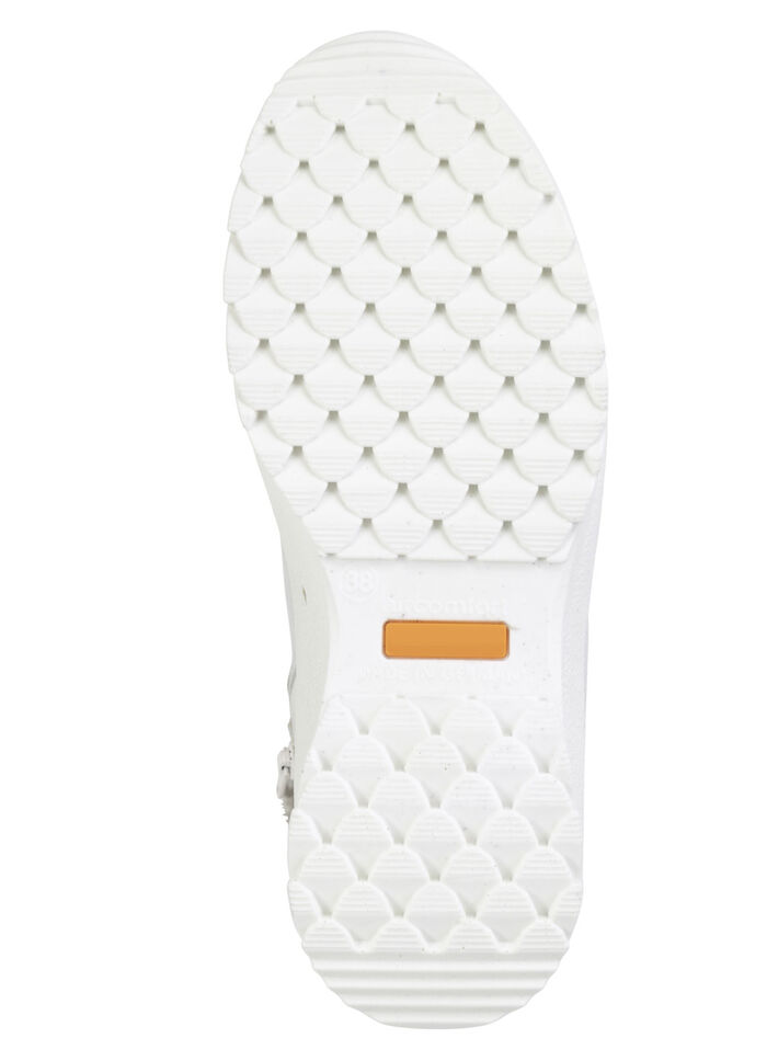 Skosko med snörning gjord av nubuckskinn av nötkinn ISGRÅ