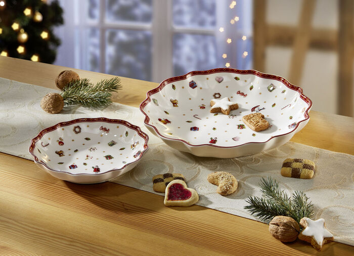 Skålar från Villeroy &amp; Boch gjorda av högkvalitativt porslin VIT RÖD