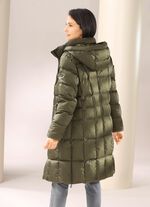 Kort dunkappa med avtagbar huva OLIV