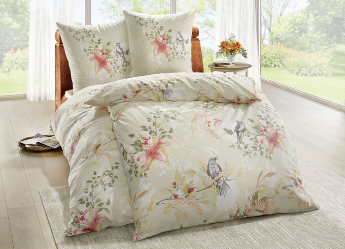 Renforcé sänglinne från Dobnig VANILJ