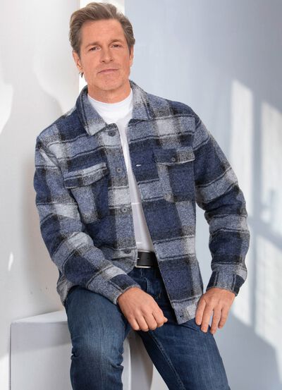 Skjortjacka med knappsl&aring; 