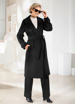 Kappa med b?lte i trench-look 