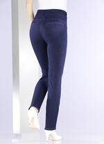 Jerseybyxor i denim-look, 